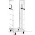 Metal storage folding wire shopping cart